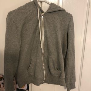 Forever 21 Gray Zip Up Hoodie Womens Medium